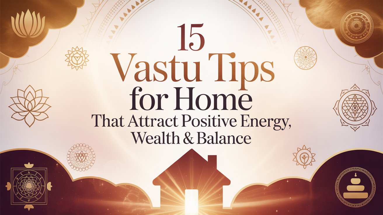 15 Vastu Tips for Home That Attract Positive Energy, Wealth & Balance
